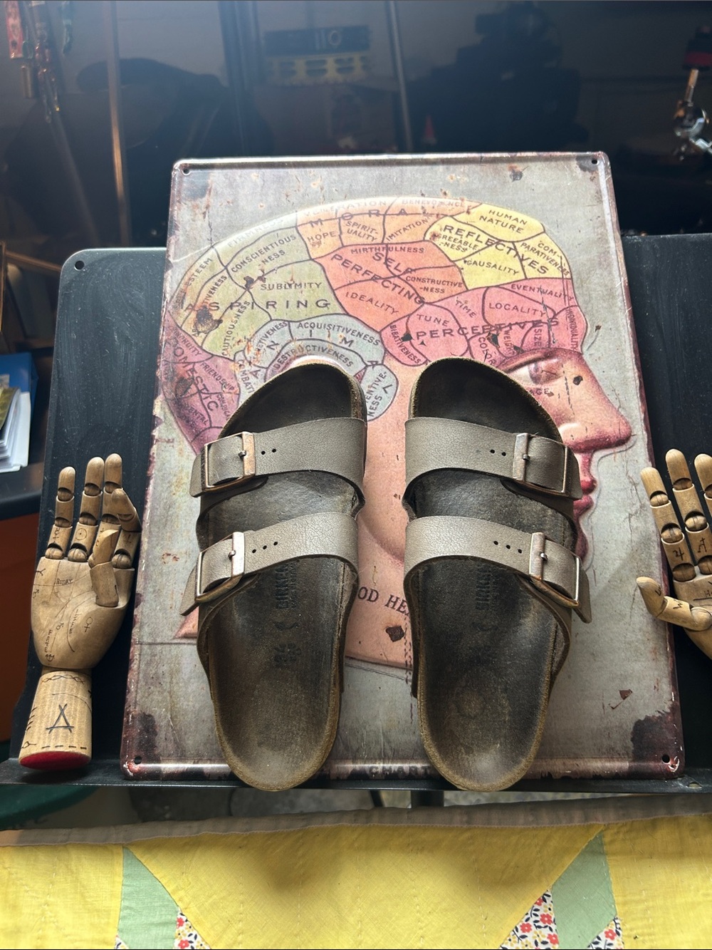 Birkenstocks Arizona with Brown Leather in Youth size 34